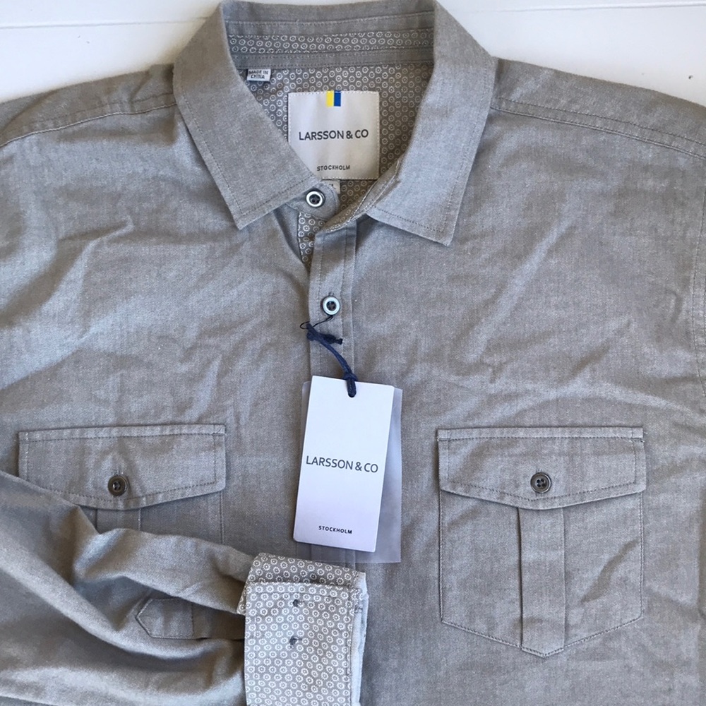 LARSSON & CO Button Front Casual Shirt
